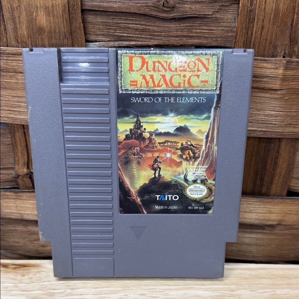 NES Nintendo Dungeon Magic Cartridge - Gray